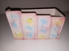 Plantador de bebê vintage rosa pastel azul amarelo decoração quarto de bebê presente infantil comprar usado  Enviando para Brazil