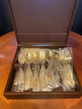 formal gold plated flatware for sale  Columbus