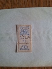Timbre fiscaux oblitéré d'occasion  Berck