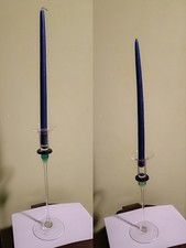 Kerzenleuchter glas mehrfarbig gebraucht kaufen  Vallendar