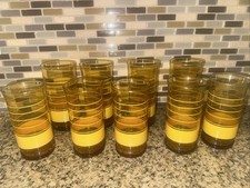 Libbey amber tumblers for sale  New Haven