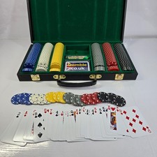 Poker chip card for sale  LEICESTER