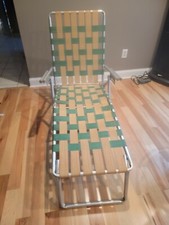 Vintage folding chaise d'occasion  Expédié en Belgium