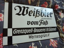 Altes emailleschild weißbier gebraucht kaufen  Chemnitz