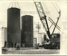 Usado, Silos de aço inoxidável 1971 Press Photo 20.000 galões na Weissglass Dairy comprar usado  Enviando para Brazil