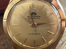 Bucherer Feminino Vintage Automático Banhado a Ouro, Correndo! 77390 comprar usado  Enviando para Brazil