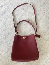 Coach red pebbled for sale  Paramus