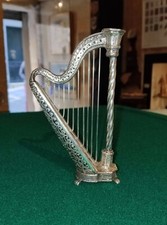 Harpa de prata 925 Angini italiana miniatura 11,5 cm 74 gramas, usado comprar usado  Enviando para Brazil