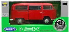 WELLY '72 VW VOLKSWAGEN BUS T2 VERMELHO 1:34 MODELO DE METAL FUNDIDO NOVO NA CAIXA comprar usado  Enviando para Brazil