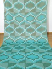 Tecido de cortina vintage por metro/azul ciano turquesa meados do século 60 anos 70 comprar usado  Enviando para Brazil