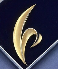 vintage leaf brooch for sale  HARROGATE