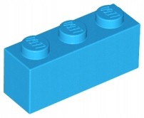 LEGO Klocek Cegła 1x3 Ciemny Lazurowy Dark Azure 6154879 3622, używany na sprzedaż  PL