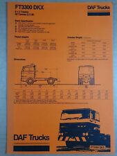 Daf trucks ft3300 for sale  PRESTON