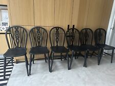 Wheelback dining chairs for sale  LONDON