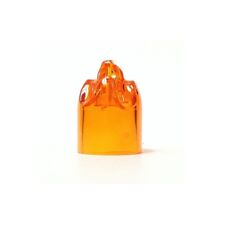 Lego-Minifigura, capa de cabeça Headgear, peça de cabeça de chama-Trans-laranja comprar usado  Enviando para Brazil