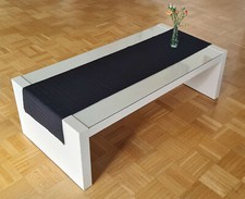 Couchtisch glasplatte weiß gebraucht kaufen  Oberursel (Taunus)