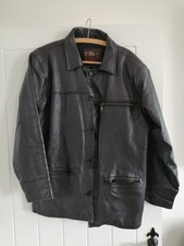 Jaqueta de couro casual masculina vintage preta vintage RANA comprar usado  Enviando para Brazil