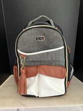 Mochila funcional Itzy Ritzy Boss grande capacidade saco de fraldas creme café, usado comprar usado  Enviando para Brazil