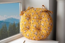 Almofada de assento laranja muitos tamanhos redonda, almofada de cadeira, almofada de cadeira de jantar com laços comprar usado  Enviando para Brazil