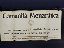 Comunita monarchica ricchezza usato  Casale sul Sile