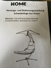 Home deluxe schwebeliege gebraucht kaufen  Neuburg a.d.Donau