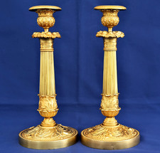 Paire flambeaux bougeoirs d'occasion Paire flambeaux bougeoirs d'occasion  Bollwiller