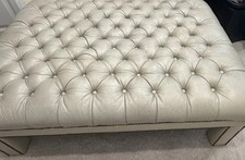 Tufted leather ottoman for sale  Fort Lauderdale