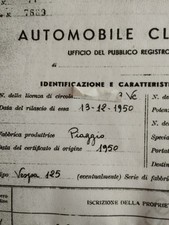 Targa vis. vespa usato  San Cipriano Po