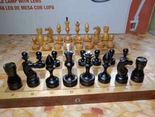 Belo conjunto de xadrez vintage de madeira URSS soviética comprar usado  Enviando para Brazil