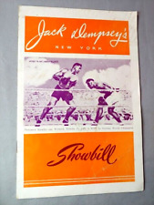 Jack dempsey showbill for sale  Belmar