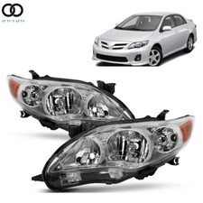 Par de Faróis Cromados para 2011 2012 2013 Toyota Corolla S L LE CE XRS comprar usado  Enviando para Brazil