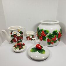 Majolica strawberry kitchen for sale  Seagoville