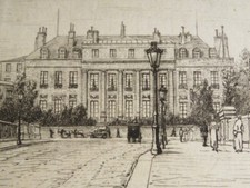 Martial POTEMONT (1828-1883) EAU FORTE ORIGINALE HOTEL MARECHAL NEY VIEUX PARIS comprar usado  Enviando para Brazil