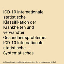 Icd internationale statistisch gebraucht kaufen  Trebbin