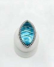 Bague gris 18k d'occasion  Domont