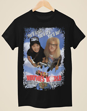 Usado, Camiseta preta unissex inspirada em pôster de filme Wayne's World comprar usado  Enviando para Brazil