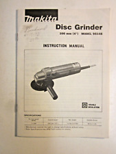 Moedor de disco Makita manual de instruções 1992 modelo 9514B comprar usado  Enviando para Brazil