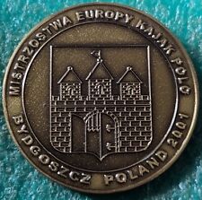 EUROPEJSKIE CANOE POLO CHAMPIONSHIP BYDGOSZCZ 2001 POLAND OLD MEDAL na sprzedaż  PL