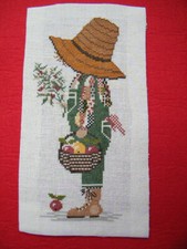 Kreuzstich stickbild blumen gebraucht kaufen  Flintbek