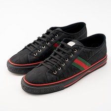 Tênis de lona preto baixo tamanho G 11,5 - EUA 12 Gucci 1977 Off the Grid GG comprar usado  Enviando para Brazil