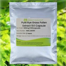 Extrato de pólen de grama de centeio puro 10:1 cápsula, 500mg*200 cápsulas, marrom pálido, usado comprar usado  Enviando para Brazil