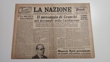 Nazione dicembre 1957 usato  Cologno al Serio