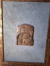 Bassorilievo bronzo commemorat usato  Bari