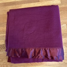 Cobertor térmico Ralph Lauren acrílico waffle tecido acabamento acetinado 90 x 90" Borgonha comprar usado  Enviando para Brazil