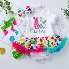 Conjunto Roupas adorável Bebê Menina Saia Tutu de impressão Carta estilo macacão meias + tiara comprar usado  Enviando para Brazil