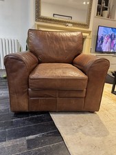 Vintage leather brown for sale  LONDON