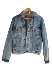 Jaqueta caminhoneiro jeans vintage anos 80 Levis masculina feita nos EUA tamanho 42 comprar usado  Enviando para Brazil