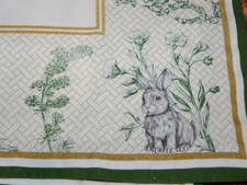 CONJUNTO FLORAL DE 4 GUARDANAPOS WILLIAMS SONOMA GARDEN TRELIÇA COELHO COELHOS 20 X 20, usado comprar usado  Enviando para Brazil