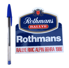 Autocollant rothmans rallye d'occasion  France