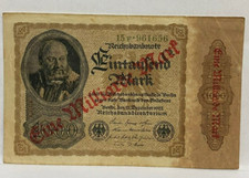 ALEMÃO 1922 1923 UM MILHÃO 1000000 SOBREIMPRESSÃO em MIL 1000 MARCAS INVERTIDAS comprar usado  Enviando para Brazil